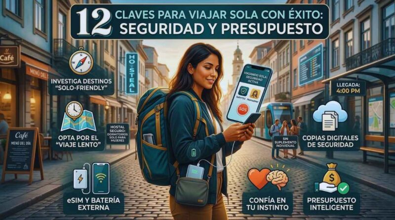 Viajar solo de forma segura y barata