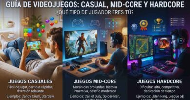juegos casual mid core y hardcore