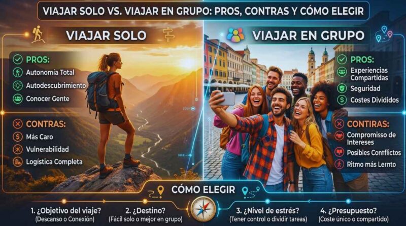 viajar solo o en grupo