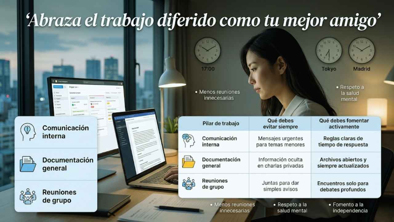 Abraza el trabajo diferido como tu mejor amigo