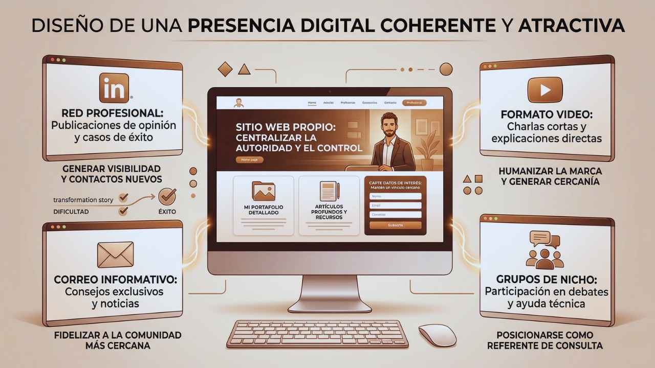 Diseño de una presencia digital coherente y atractiva