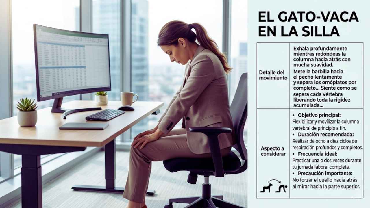 El gato-vaca en la silla