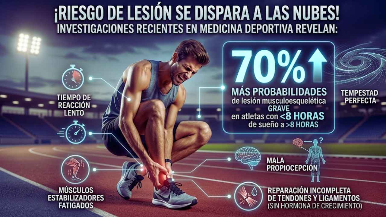 El riesgo de lesión se dispara a las nubes