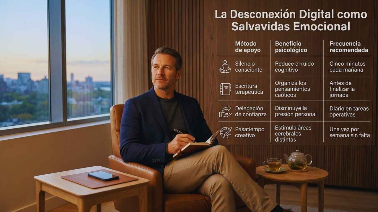 La desconexión digital como salvavidas emocional