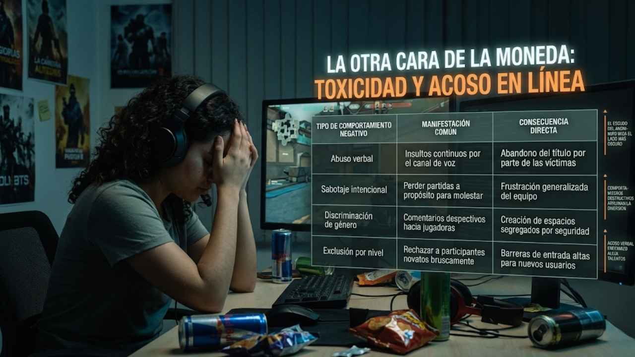 La otra cara de la moneda: Toxicidad y acoso