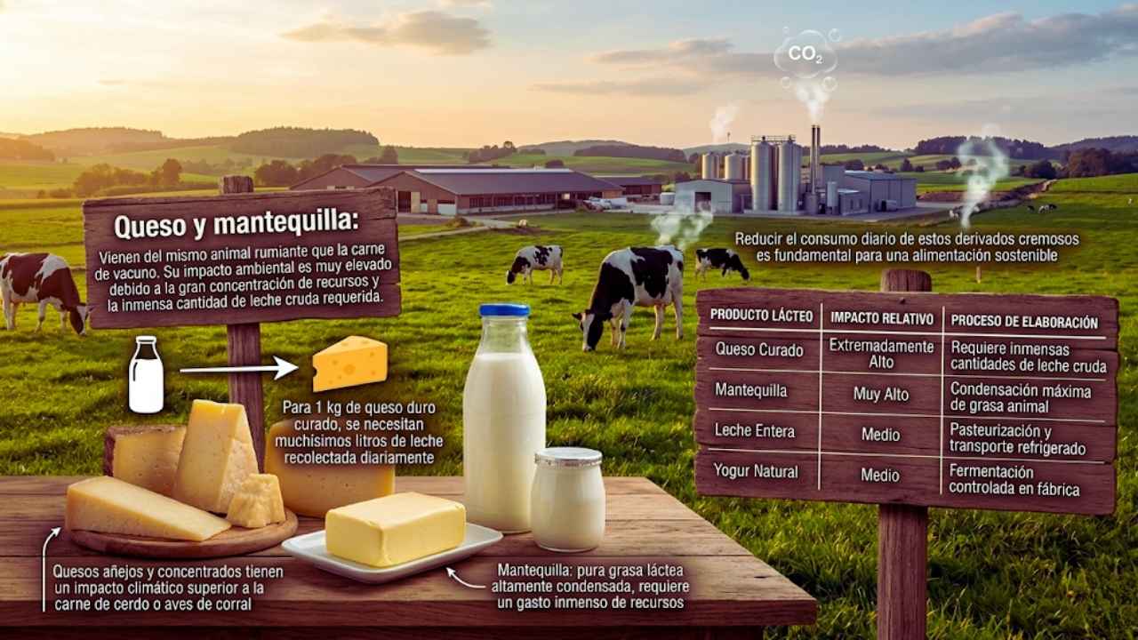 Lácteos intensivos como el queso y la mantequilla