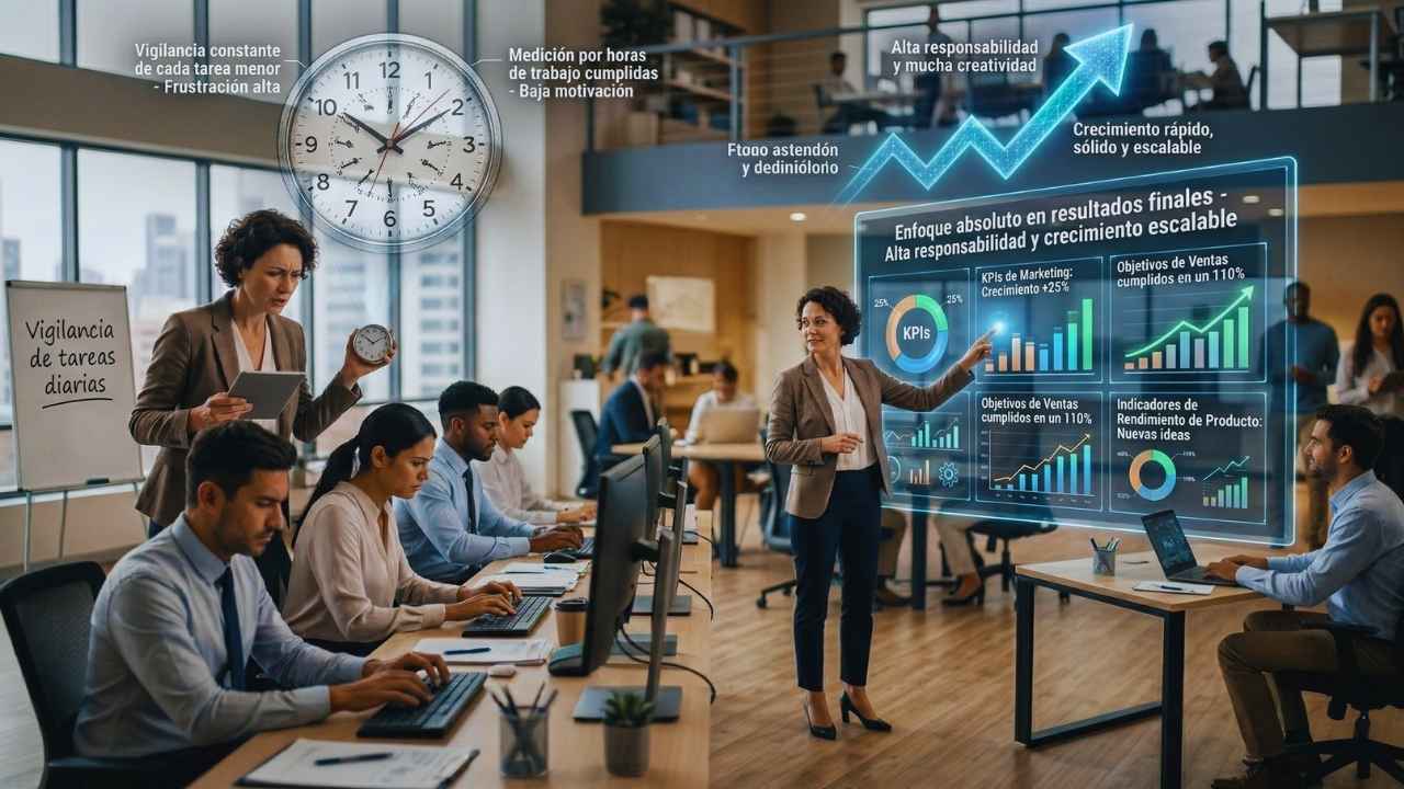 Mide resultados en lugar de vigilar tareas diarias