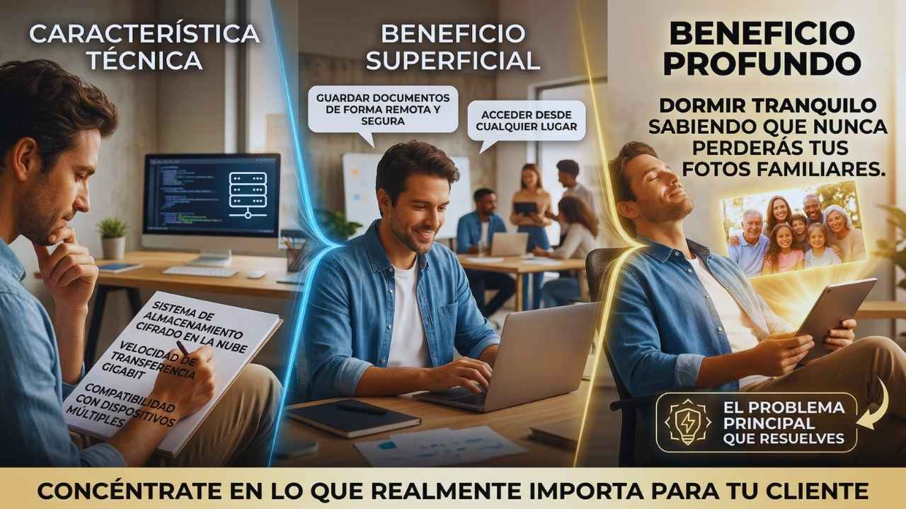 Paso tres para identificar el problema principal que resuelves