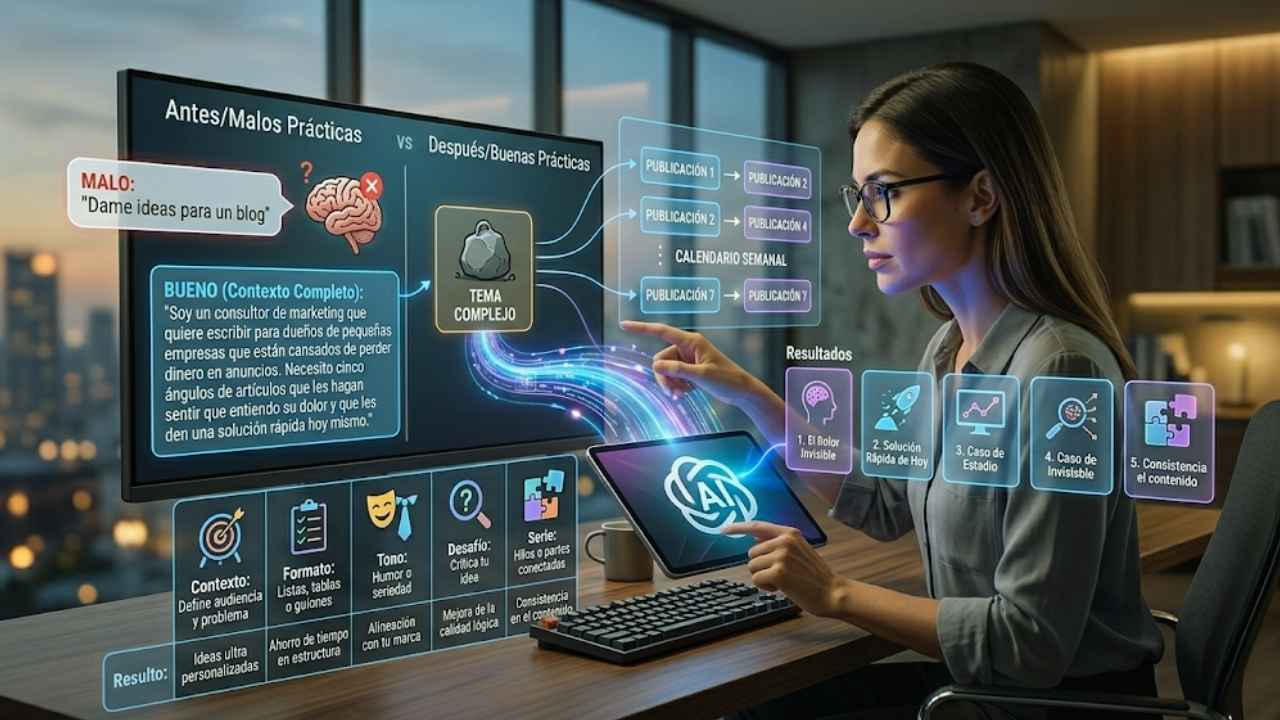 Prompts exactos que puedes usar hoy mismo