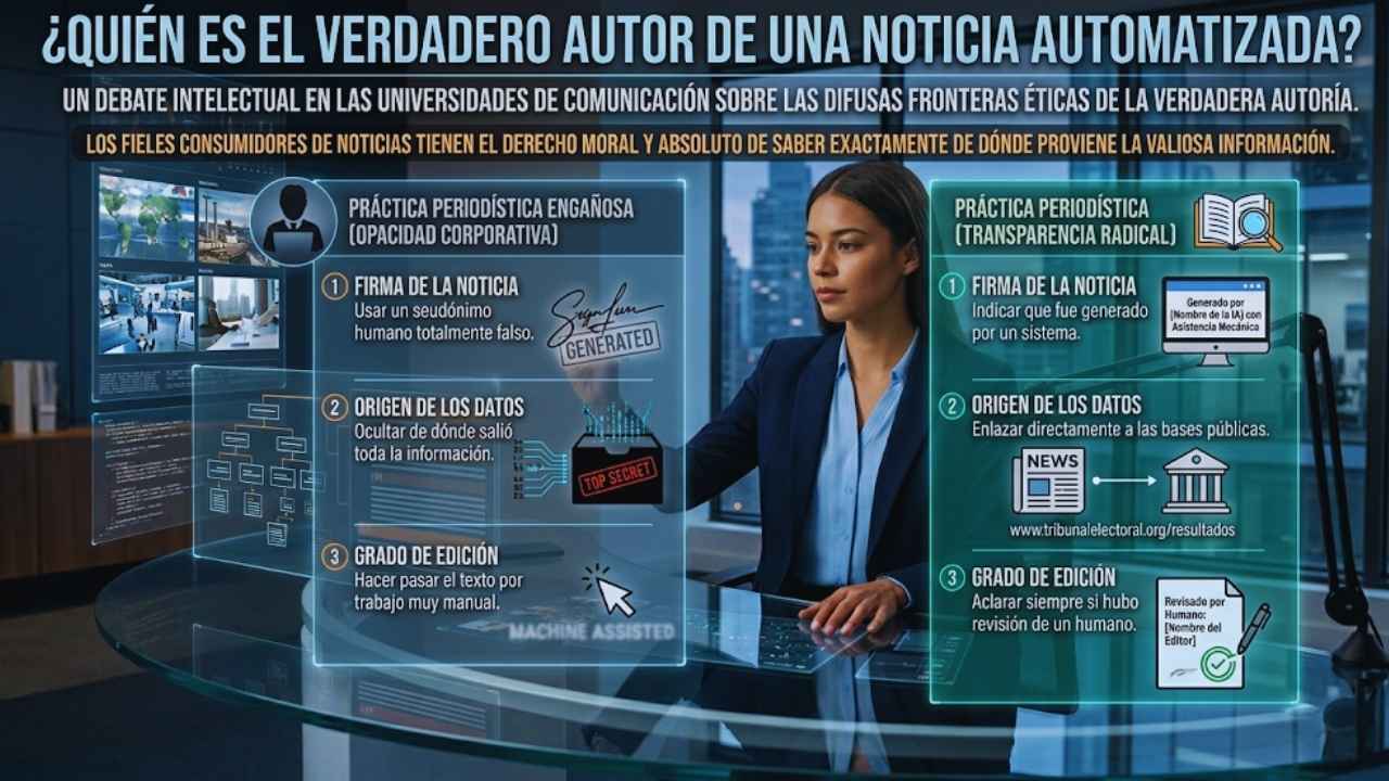 Quién es el verdadero autor de una noticia automatizada?