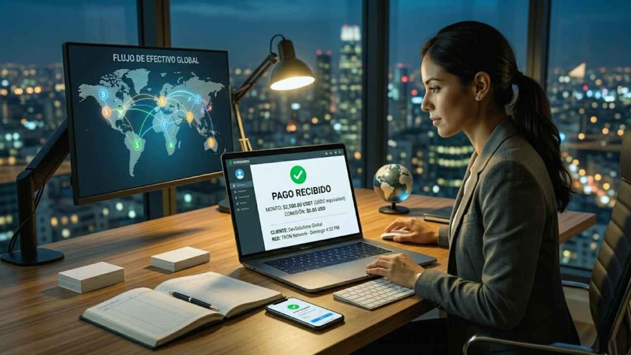 Recibir pagos con criptoactivos y monedas estables