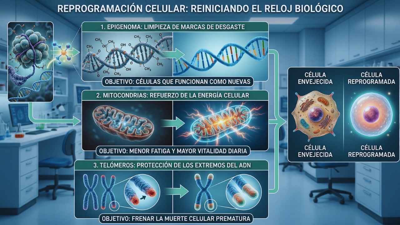 Reprogramación celular: El botón de reinicio para la vejez