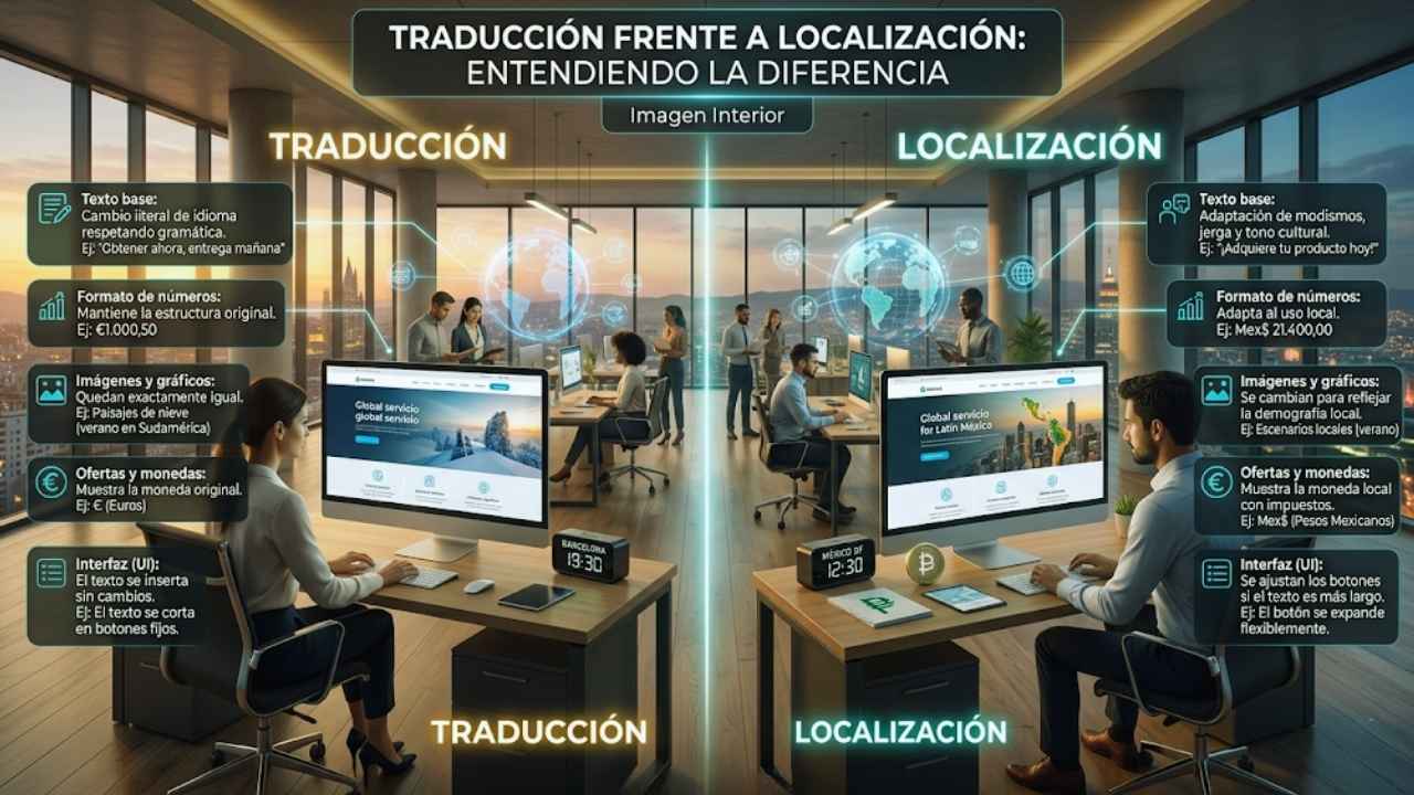 Traducción frente a localización: Entendiendo la diferencia