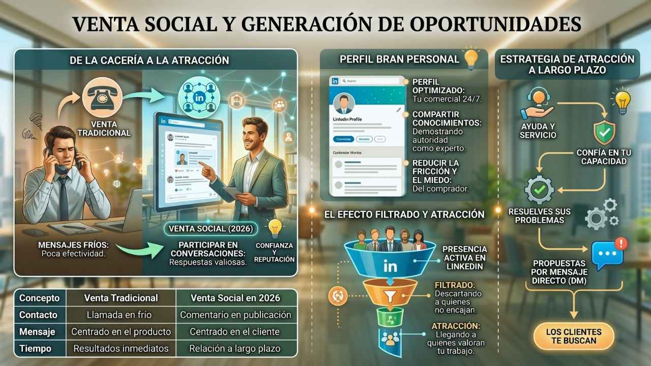Venta social y generación de oportunidades