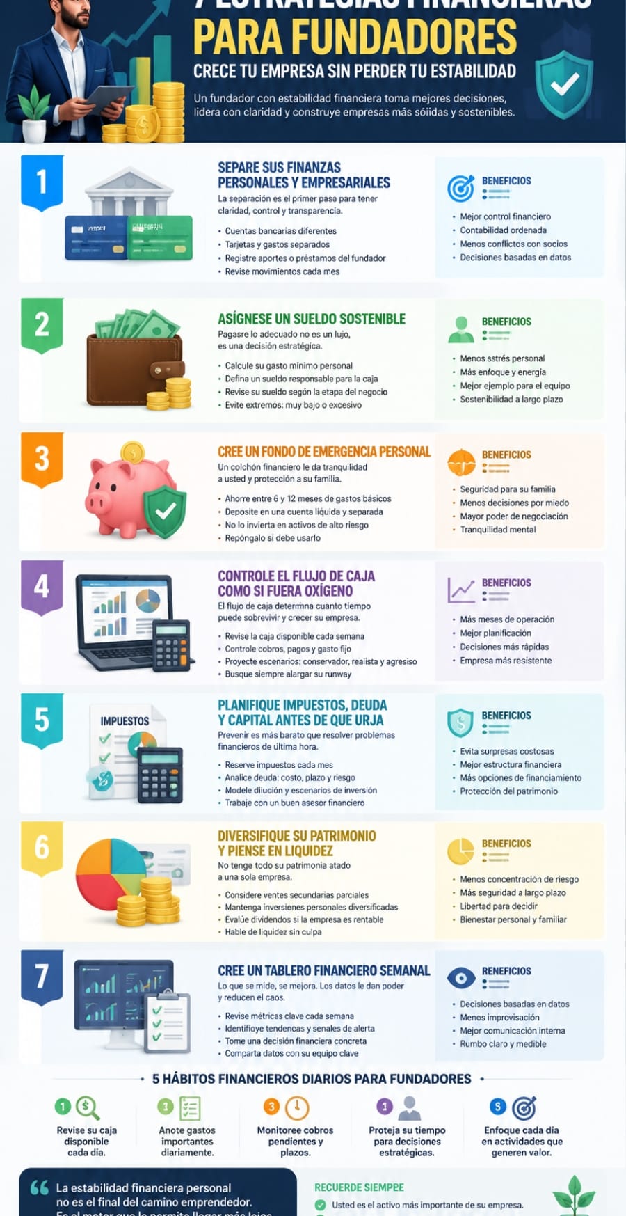 estrategias financieras para fundadores