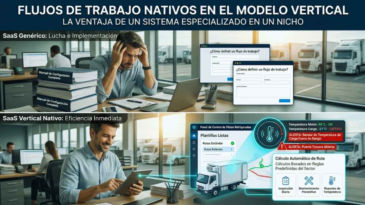 Flujos de trabajo nativos en el modelo vertical