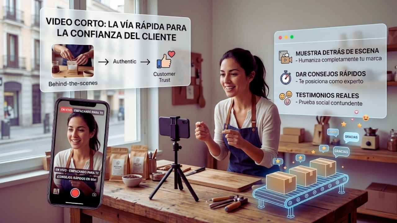 Formato de Video Corto para Generar Confianza Inmediata