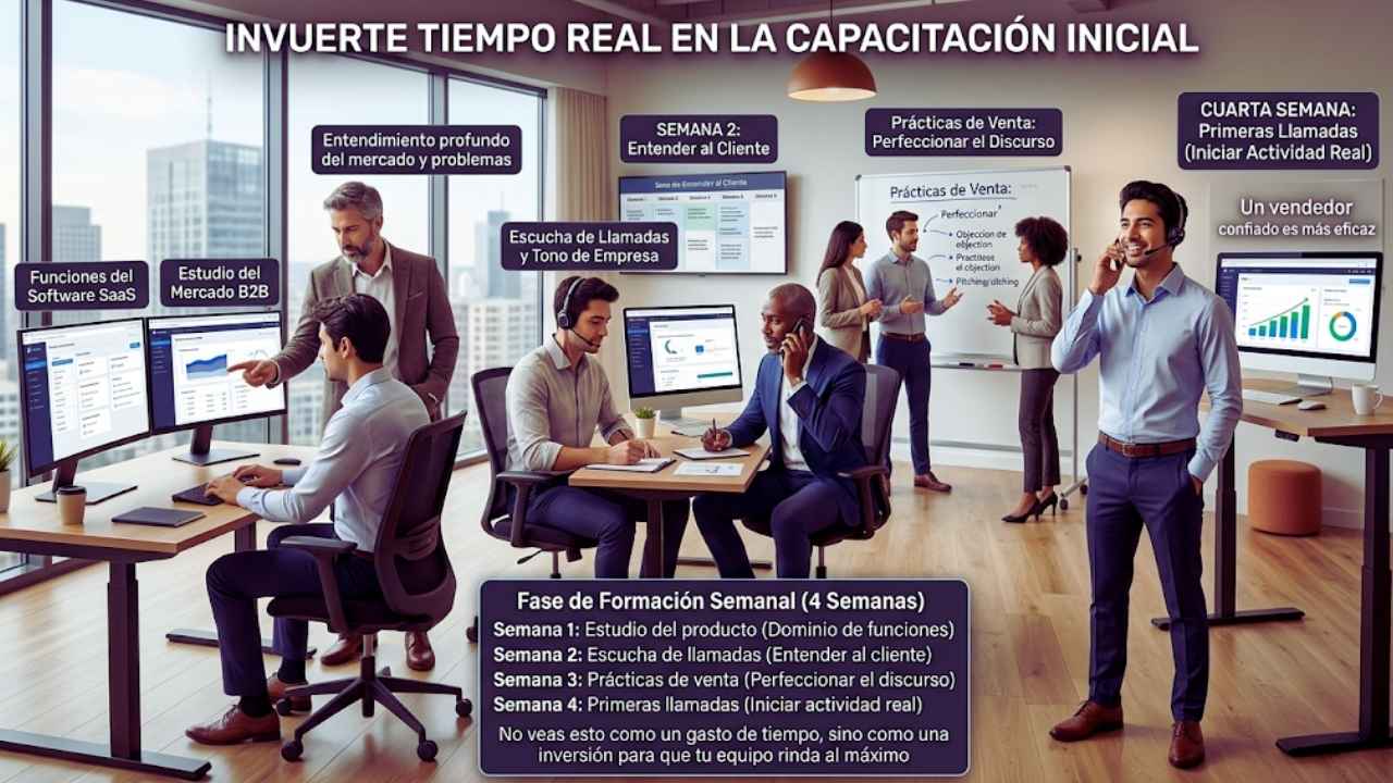 Invierte tiempo real en la capacitación inicial