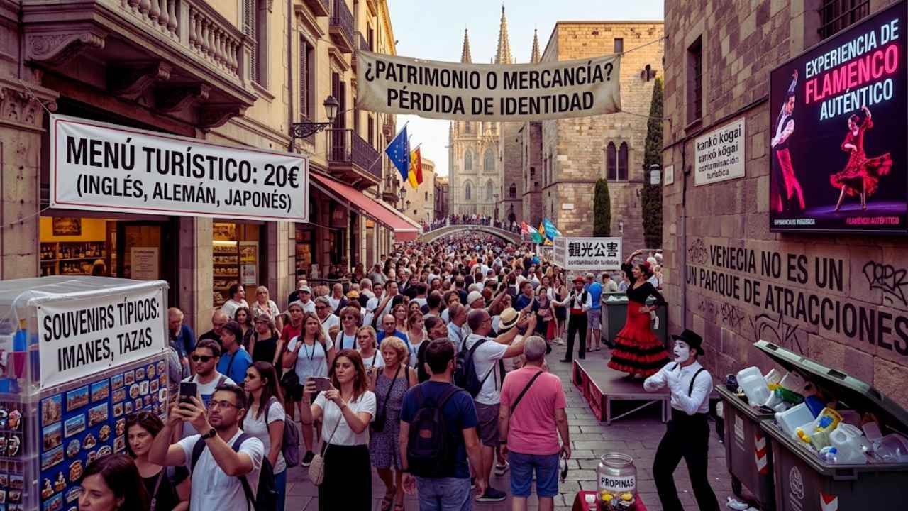 La pérdida de identidad y la conversión en parques de atracciones