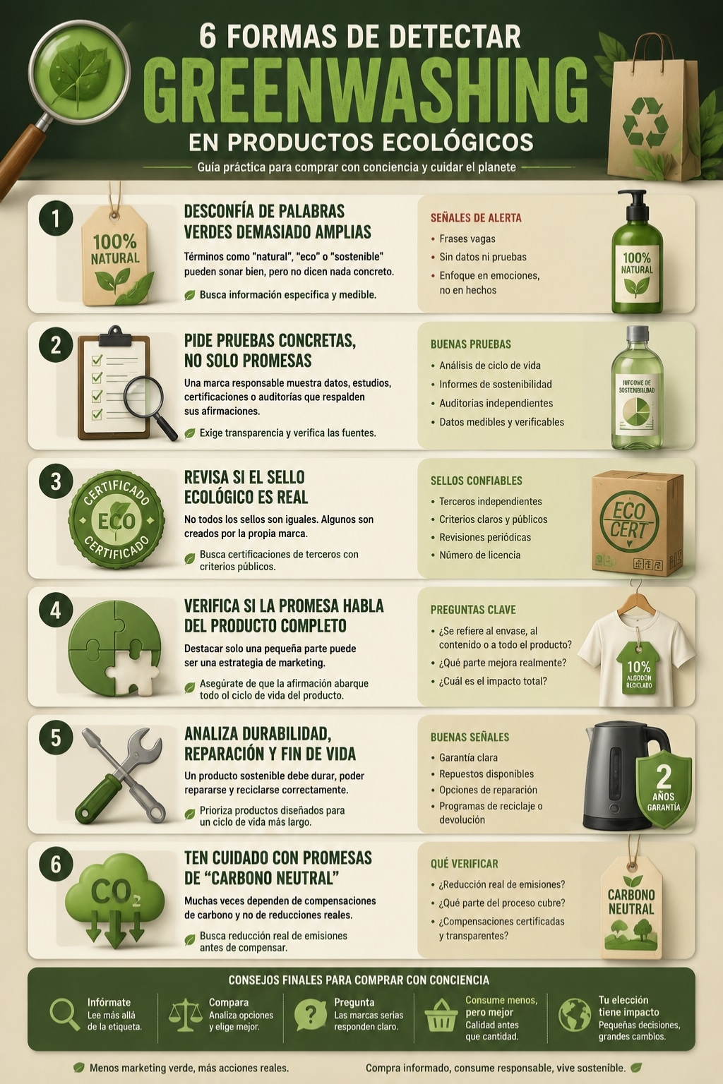 detectar greenwashing en productos ecológicos