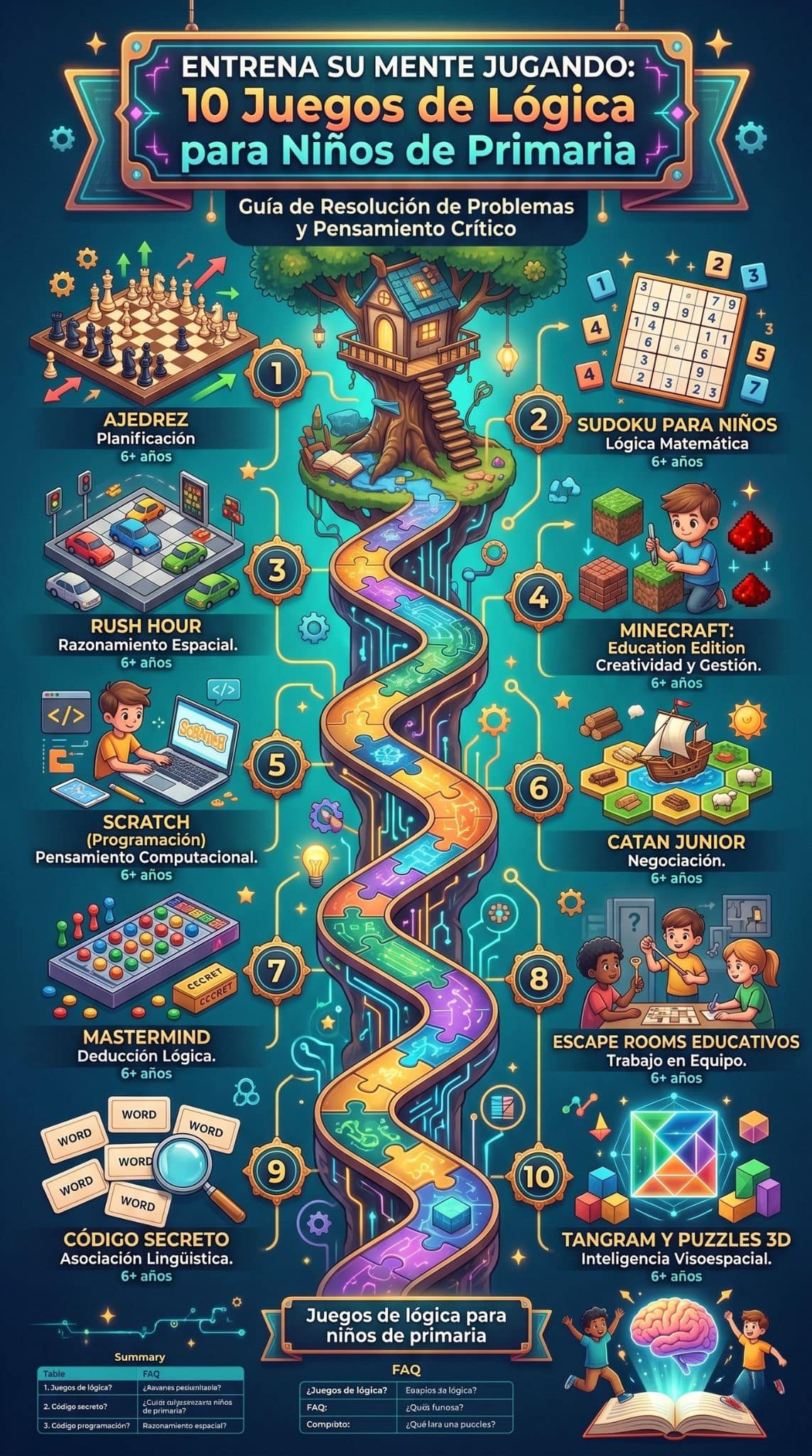 juegos de lógica para niños de primaria