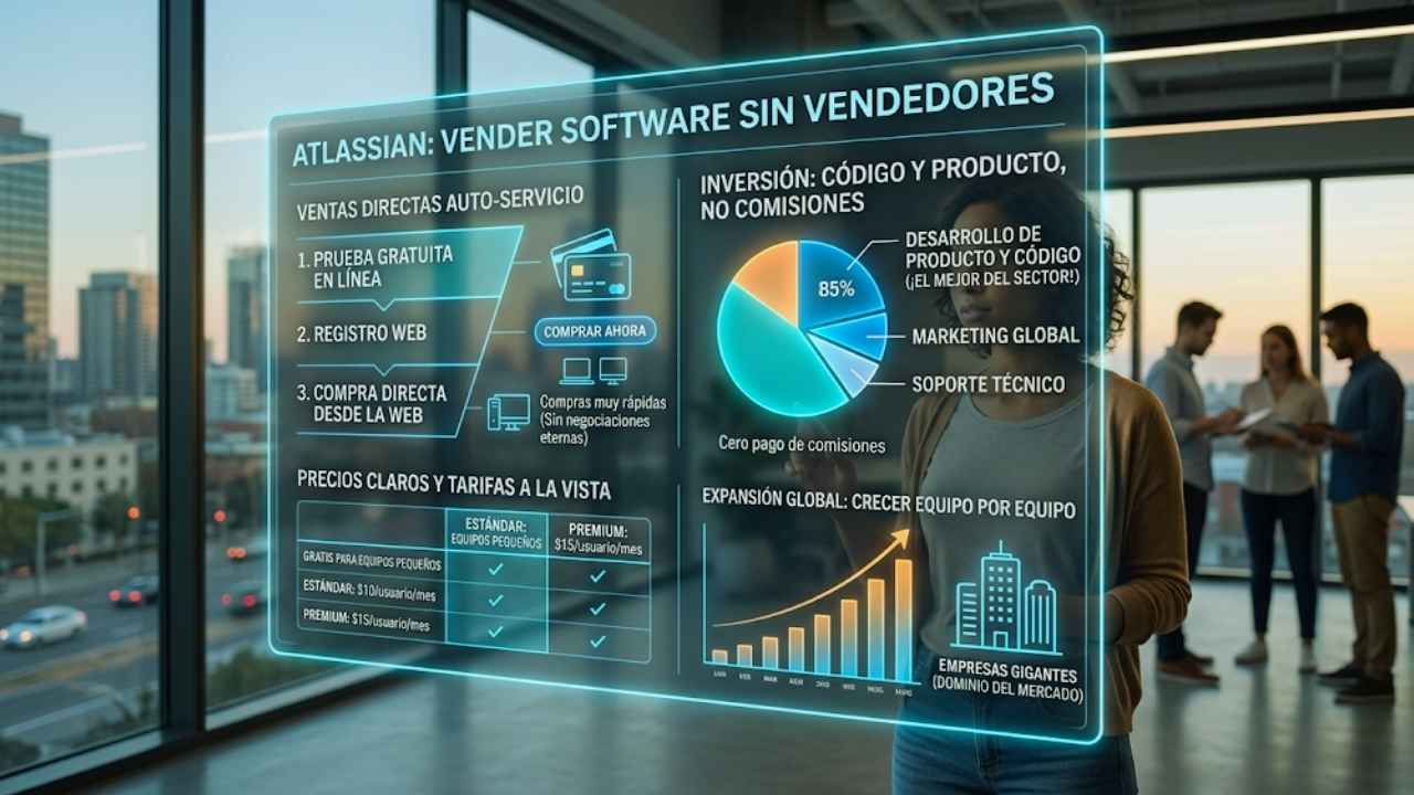 Atlassian: Vender software sin vendedores