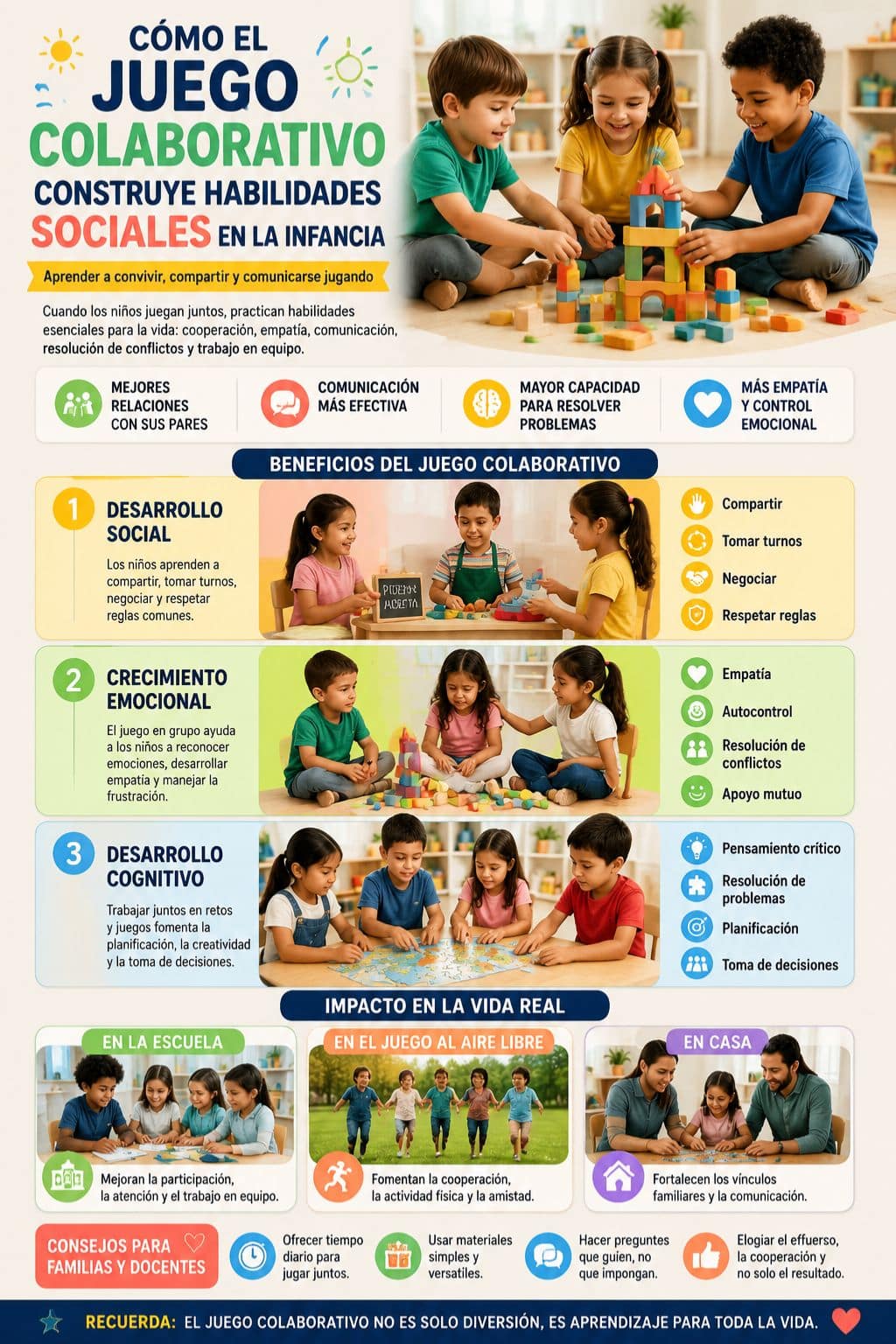 Juego colaborativo en el desarrollo social infantil
