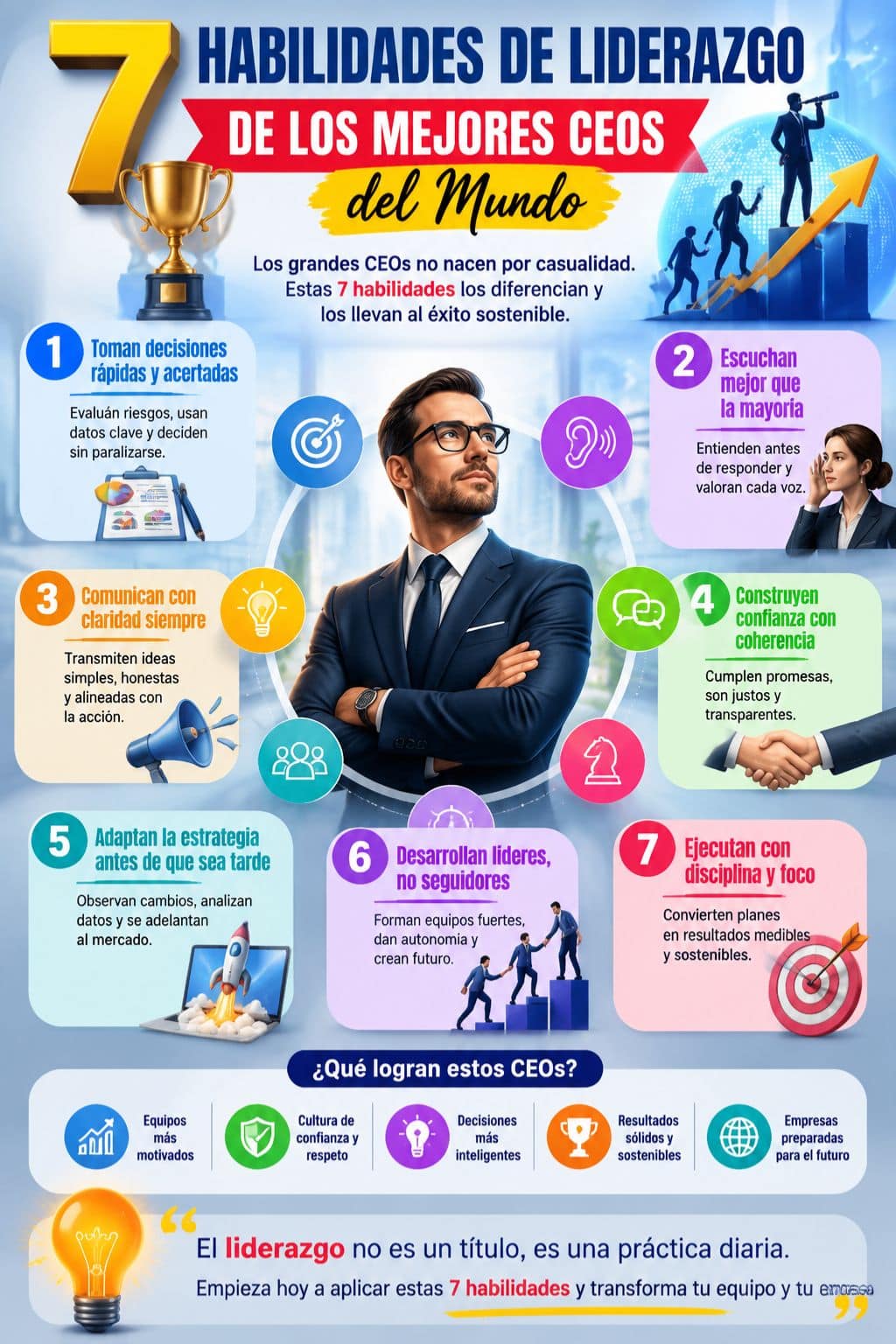 Habilidades de liderazgo de los mejores CEOs