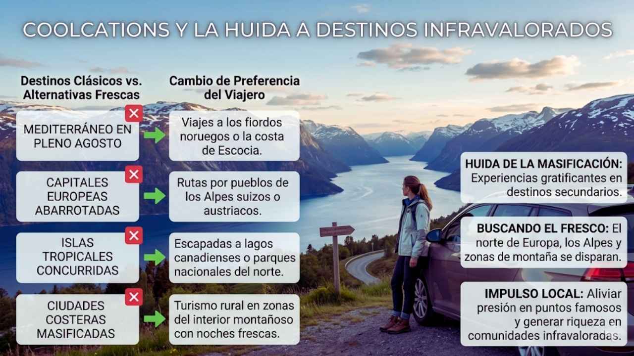 Coolcations y la huida a destinos infravalorados