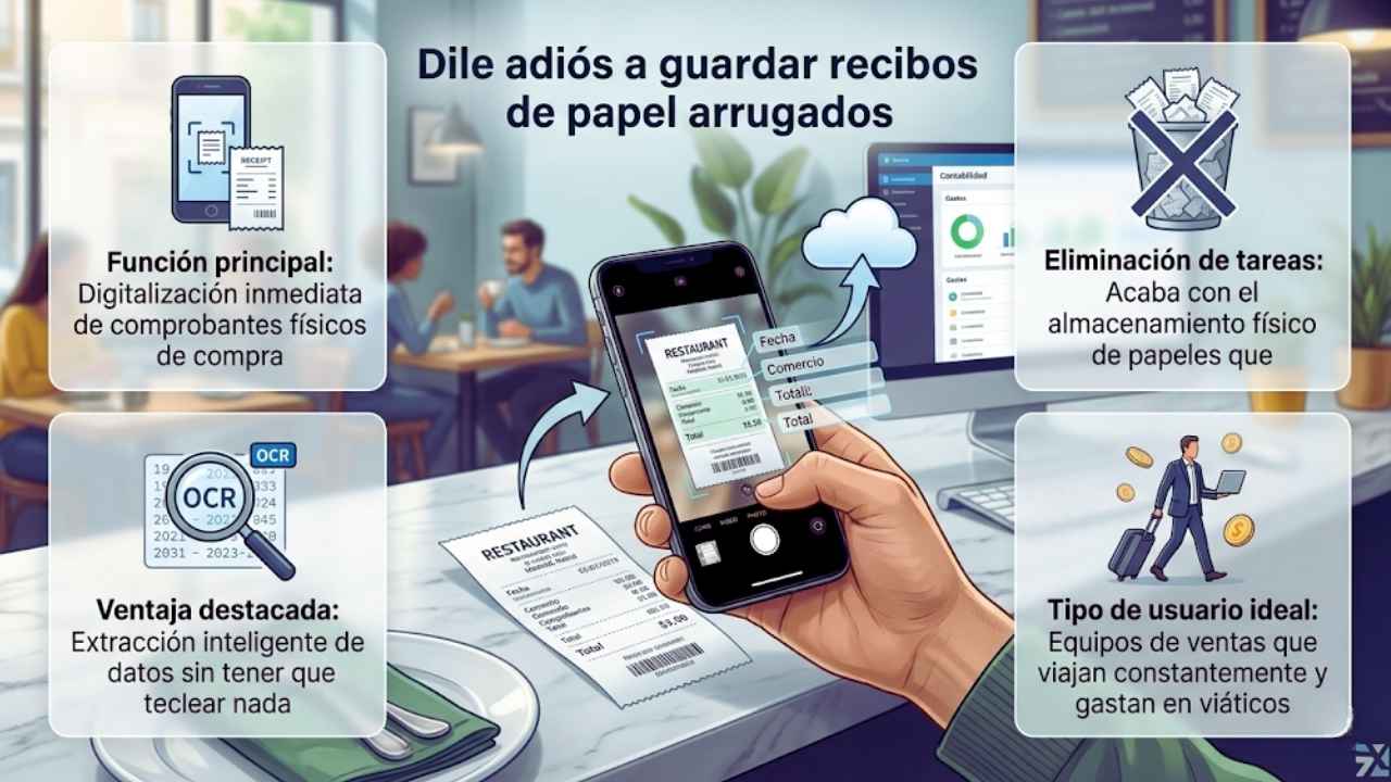 Dile adiós a guardar recibos de papel arrugados