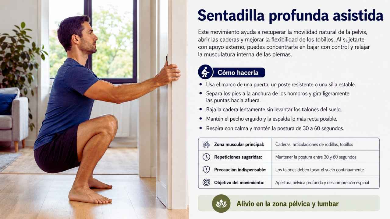 Sentadilla profunda asistida