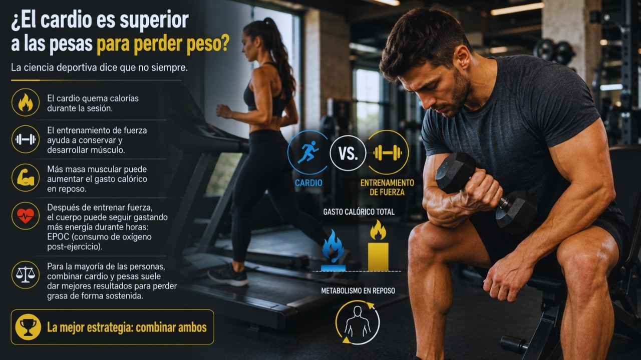 El Cardio es Superior a las Pesas para Perder Peso
