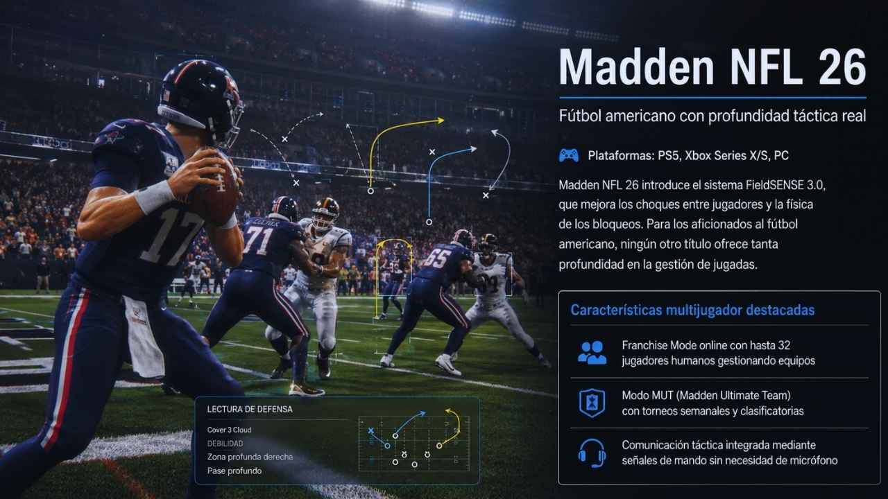 Madden NFL 26, Fútbol Americano con Profundidad Táctica Real
