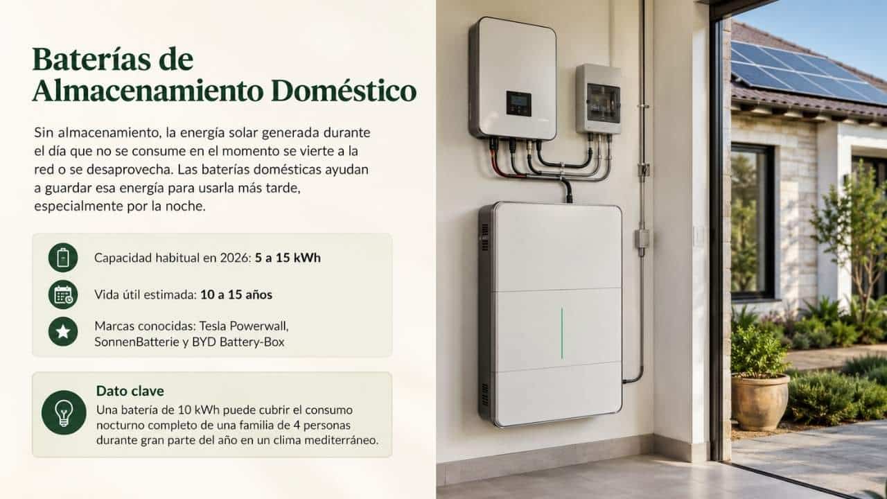 Baterías de Almacenamiento Doméstico