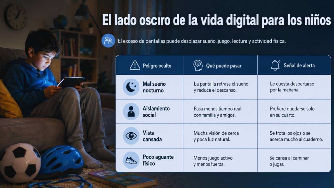 El lado oscuro de la vida digital para los niños