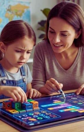 Padres en juegos educativos