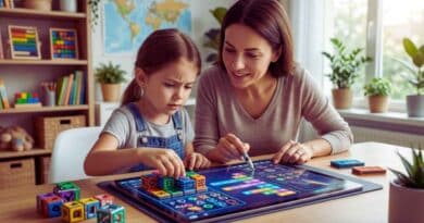 Padres en juegos educativos