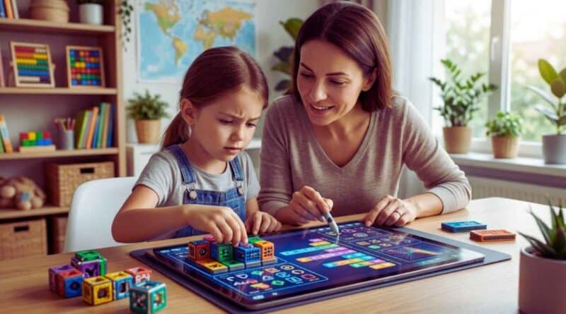 Padres en juegos educativos