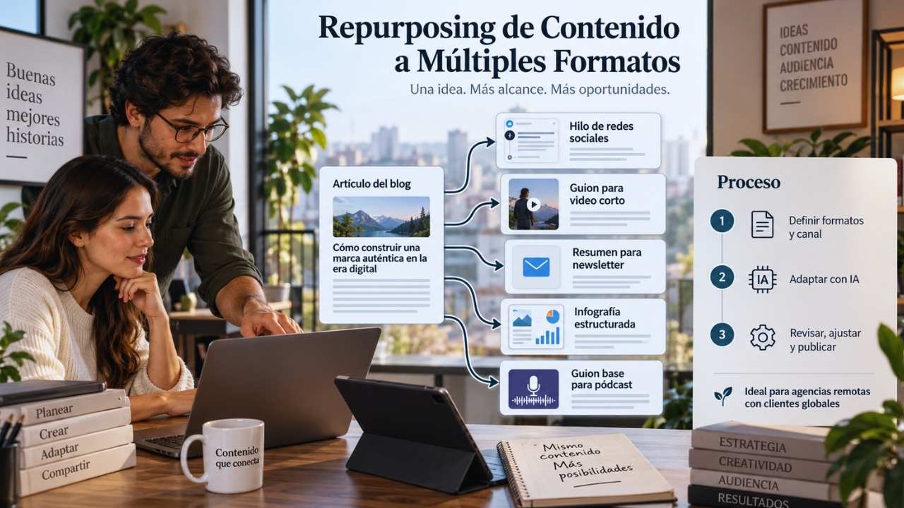 Repurposing de Contenido a Múltiples Formatos