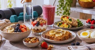 recetas de comidas pre entrenamiento saludables