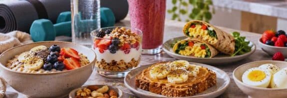 recetas de comidas pre entrenamiento saludables