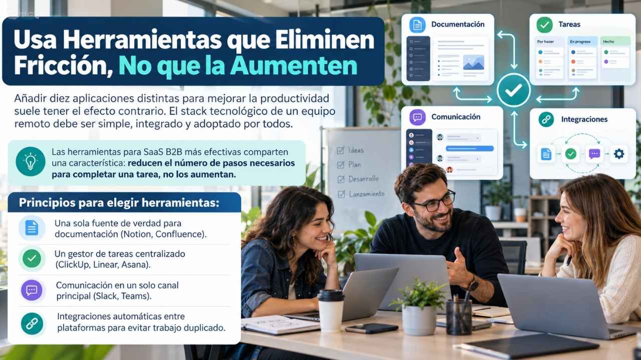 Usa Herramientas que Eliminen Fricción, No que la Aumenten